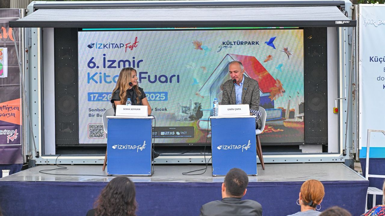 Edebiyatın kalbi İZKİTAP’ta attı: Emin Çapa ve Sema Soykan okurlarla buluştu