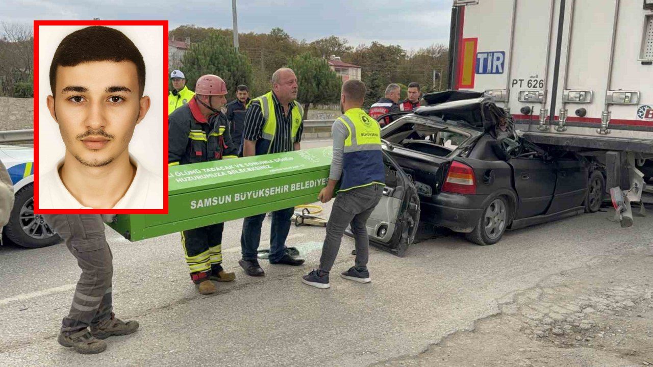 Otomobil tırın altına girdi: 23 yaşındaki genç hayatını kaybetti