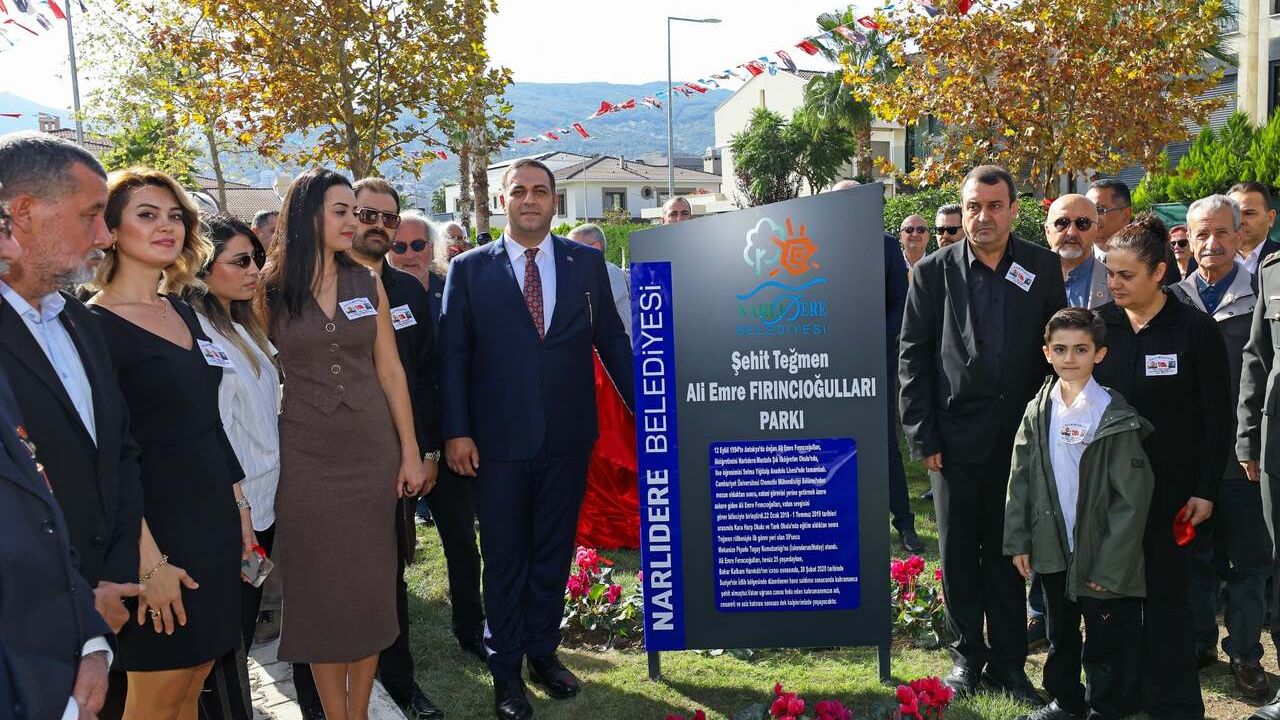 Narlıdere, şehidini unutmadı: Teğmen Ali Emre Fırıncıoğulları'nın adı parkta yaşayacak