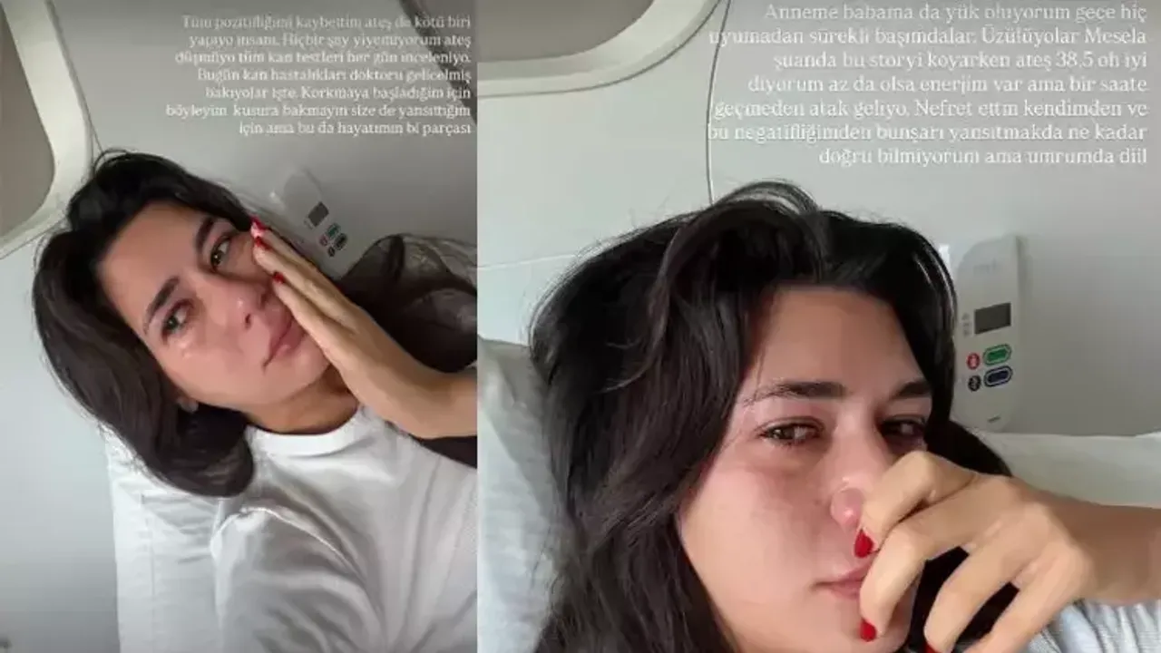 Sibil Çetinkaya hasta yatağından gözyaşları ile paylaştı! 'Virüsü bulamıyoruz'