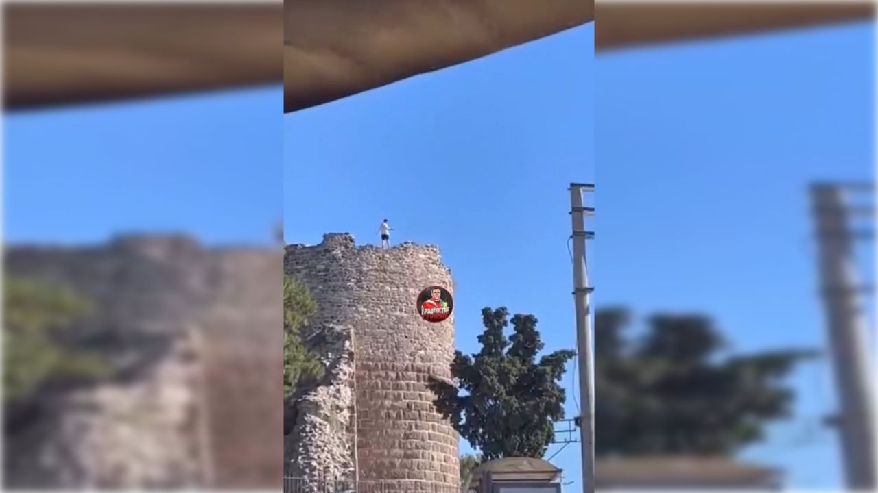 SON DAKİKA | İzmir Kadifekale’de genç intihar girişiminde bulunuyor!
