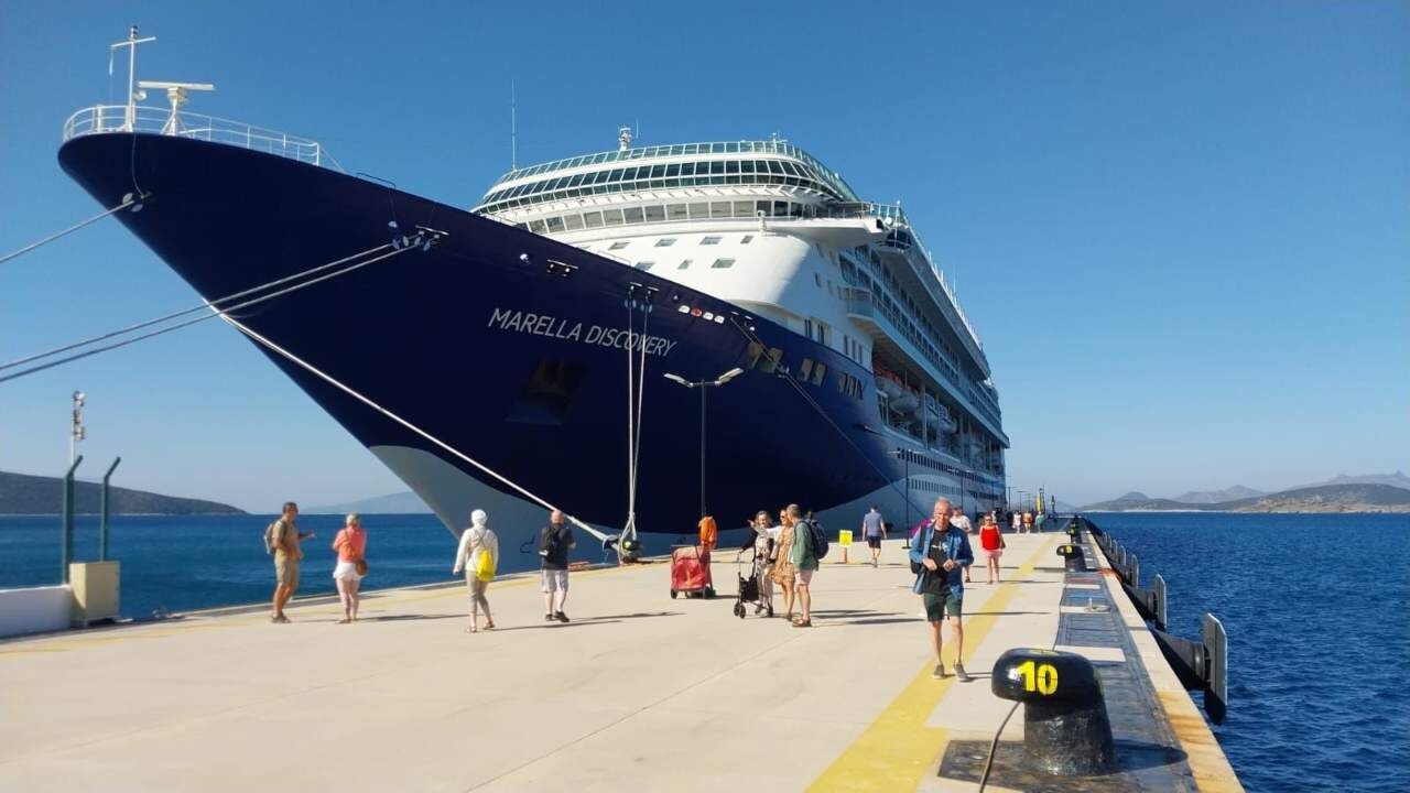 Bodrum’a “Marella Discovery” ile 1752 turist geldi