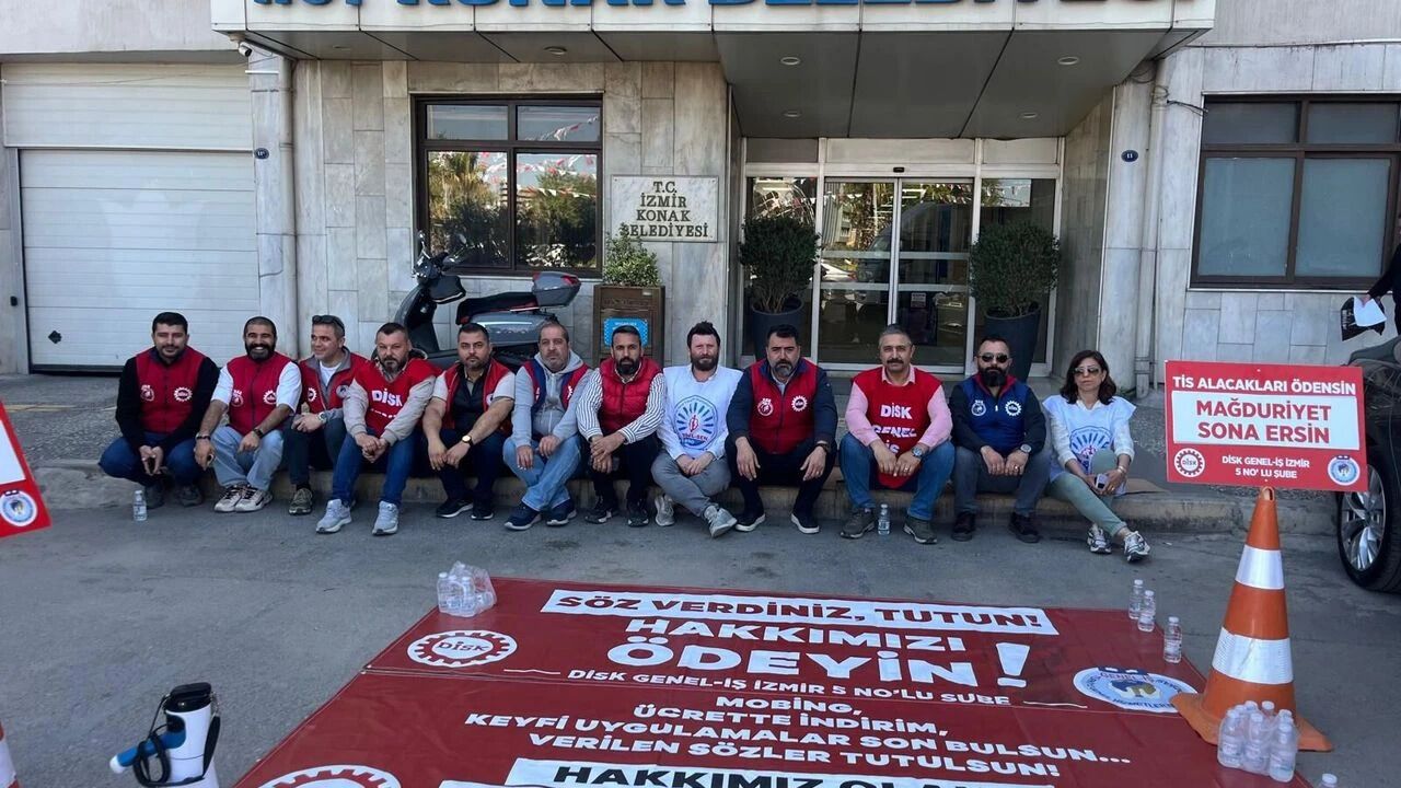 Konak'ta TİS düğümü çözülmedi: Eylem 4. gününde!