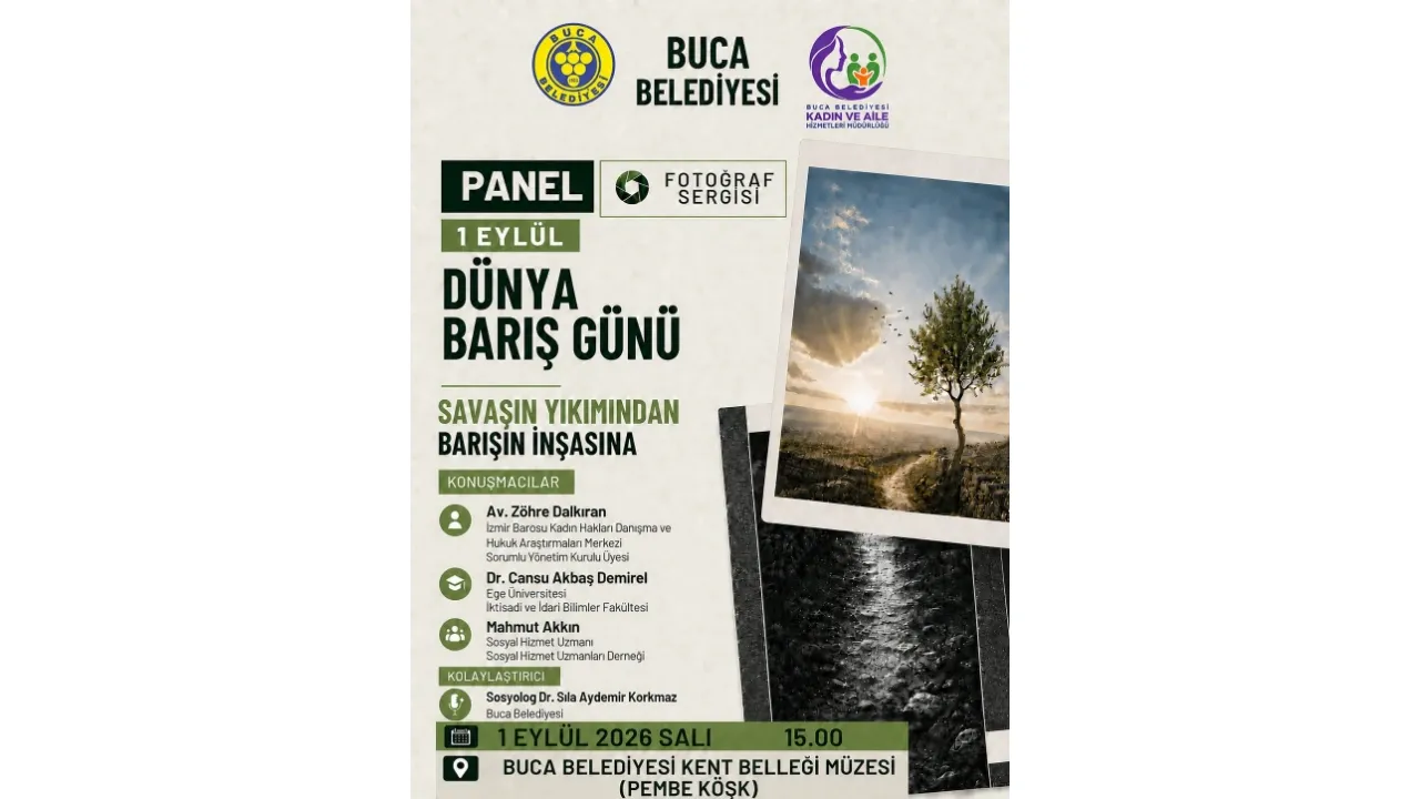 Buca’da savaşın yıkımına karşı barışın sesi yükselecek