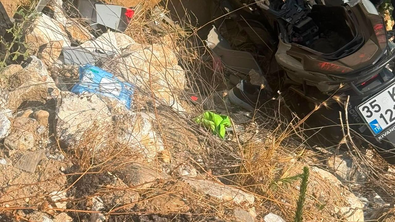 İzmir Tire'de motosiklet şarampole devrildi: 18 yaşındaki Kıvanç hayatını kaybetti