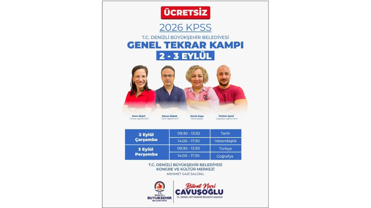 KPSS öncesi son tekrar: Katılım ücretsiz olacak