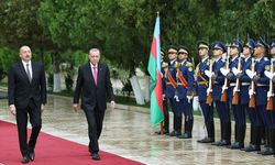 Cumhurbaşkanı Erdoğan, Nahçıvan Özerk Cumhuriyeti Yüksek Meclisi'nde resmi törenle karşılandı