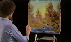 Bob Ross’un yaptığı ilk tablo rekor fiyata satışa çıkarıldı