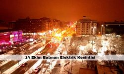 Batman’da yaşayanlar dikkat! Şehir elektriksiz kalacak – 14 Ekim Batman elektrik kesintisi