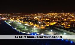 Şırnak yarını elektriksiz geçirecek – 14 Ekim Şırnak Elektrik kesintisi