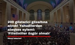 200 gösterici gözaltına alındı! Yahudilerden ateşkes eylemi: 'Filistinliler özgür olmalı'