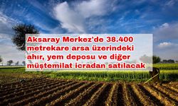 Aksaray Merkez'de 38.400 metrekare arsa üzerindeki ahır, yem deposu ve diğer müştemilat icradan satılacak