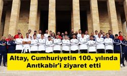 Altay, Cumhuriyetin 100. yılında Anıtkabir'i ziyaret etti