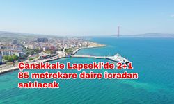 Çanakkale Lapseki'de 2+1 85 metrekare daire icradan satılacak