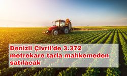 Denizli Çivril'de 3.372 metrekare tarla mahkemeden satılacak