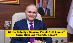 Düzce Belediye Başkanı Faruk Özlü kimdir? Faruk Özlü kaç yaşında, nereli?