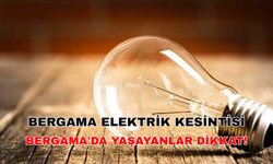 9 Ocak 2024 Bulaşık makinesini hemen çalıştırın! Bergama elektrik kesintisi saatler sürecek -Gediz Elektrik kesintisi