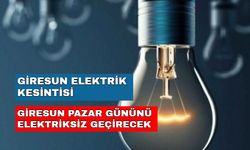 Giresun'un ilçeleri karanlığa gömülecek! İşte detaylar... -22 Ekim Giresun elektrik kesintisi