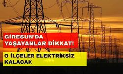 Giresun'da elektrik kesintisi var mı? Kaç ilçe etkilenecek? İşte detaylar... -25 Ekim Giresun elektrik kesintisi