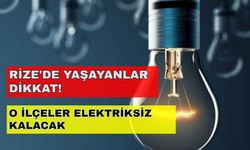 Rize'de yaşayanlar dikkat! Güne elektriksiz başlayacaksınız... -25 Ekim Rize elektrik kesintisi