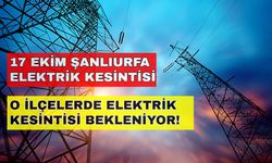 Şanlıurfa karanlığa teslim olacak! İşte kesintinin yapılacağı o ilçeler... -17 Ekim Şanlıurfa elektrik kesintisi