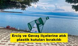 Erciş ve Gevaş ilçelerine atık plastik kutuları bırakıldı