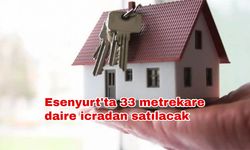 Esenyurt'ta 33 metrekare daire icradan satılacak