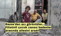 Gazze'den acı görüntüler... Filistinli çocuk cansız bedenler arasında ailesini aradı!