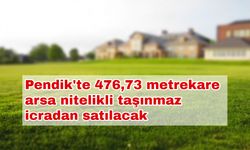 Pendik'te 476,73 metrekare arsa nitelikli taşınmaz icradan satılacak