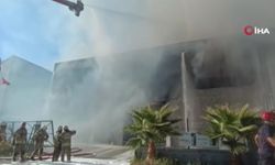 İzmir'de polyester fabrikasında yangın