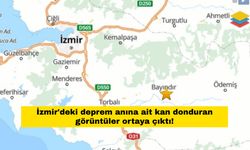 İzmir'deki deprem anına ait kan donduran görüntüler ortaya çıktı!