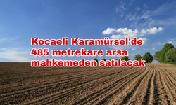 Kocaeli Karamürsel'de 485 metrekare arsa mahkemeden satılacak