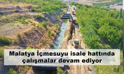 Malatya İçmesuyu isale hattında çalışmalar devam ediyor