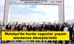 Malatya’da hurda vagonlar yaşam alanlarına dönüştürüldü