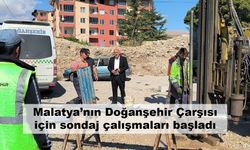 Malatya’nın Doğanşehir Çarşısı için sondaj çalışmaları başladı