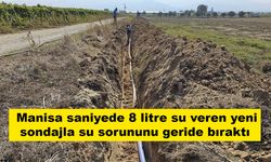 Manisa saniyede 8 litre su veren yeni sondajla su sorununu geride bıraktı