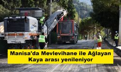 Manisa'da Mevlevihane ile Ağlayan Kaya arası yenileniyor