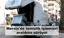 Mersin'de temizlik işlemleri aralıksız sürüyor