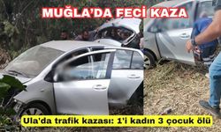 Muğla Ula'da trafik kazası: 1'i kadın 3 çocuk ölü