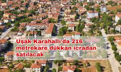 Uşak Karahallı'da 216 metrekare dükkan icradan satılacak