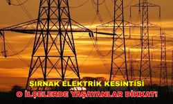 Şırnak elektrik kesintisi akşama kadar sürecek! O ilçelere dikkat! -2 Kasım Dicle Elektrik kesintisi