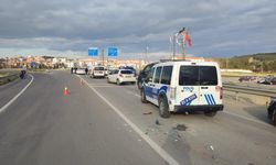 Karıştığı kazadan kaçarken polis otosuna çarptı