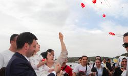 Bayraklı’da uçurtmalar 23 Nisan için uçuruldu