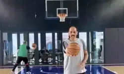 MİT Başkanı Kalın basketbolda yeteneğini sergiledi: Muhteşem üçlük!