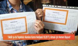 Takdir ya da Teşekkür Alanlara Karne Hediyesi: 10.201 TL Almak için Hemen Başvur!