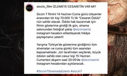 Siccin 7'nin yapımcısından şok açıklama: filmi izleyen 1 kişiye 70 Bin TL'lik cesaret ödülü verilecek!