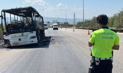 İzmir-İstanbul seferini yapan otobüs alev alev yandı