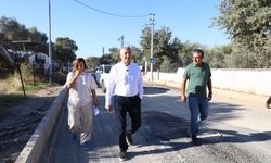 Güzelbahçe Namık Elal Caddesi'nde asfalt tamam