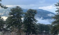 Denizli’nin doğa harikası Süleymanlı Yayla Gölü, karla yeniden büyüledi!