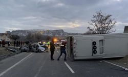 Son Dakika! Nevşehir'de öğrenci servisi kaza yaptı: Çok sayıda yaralı var...